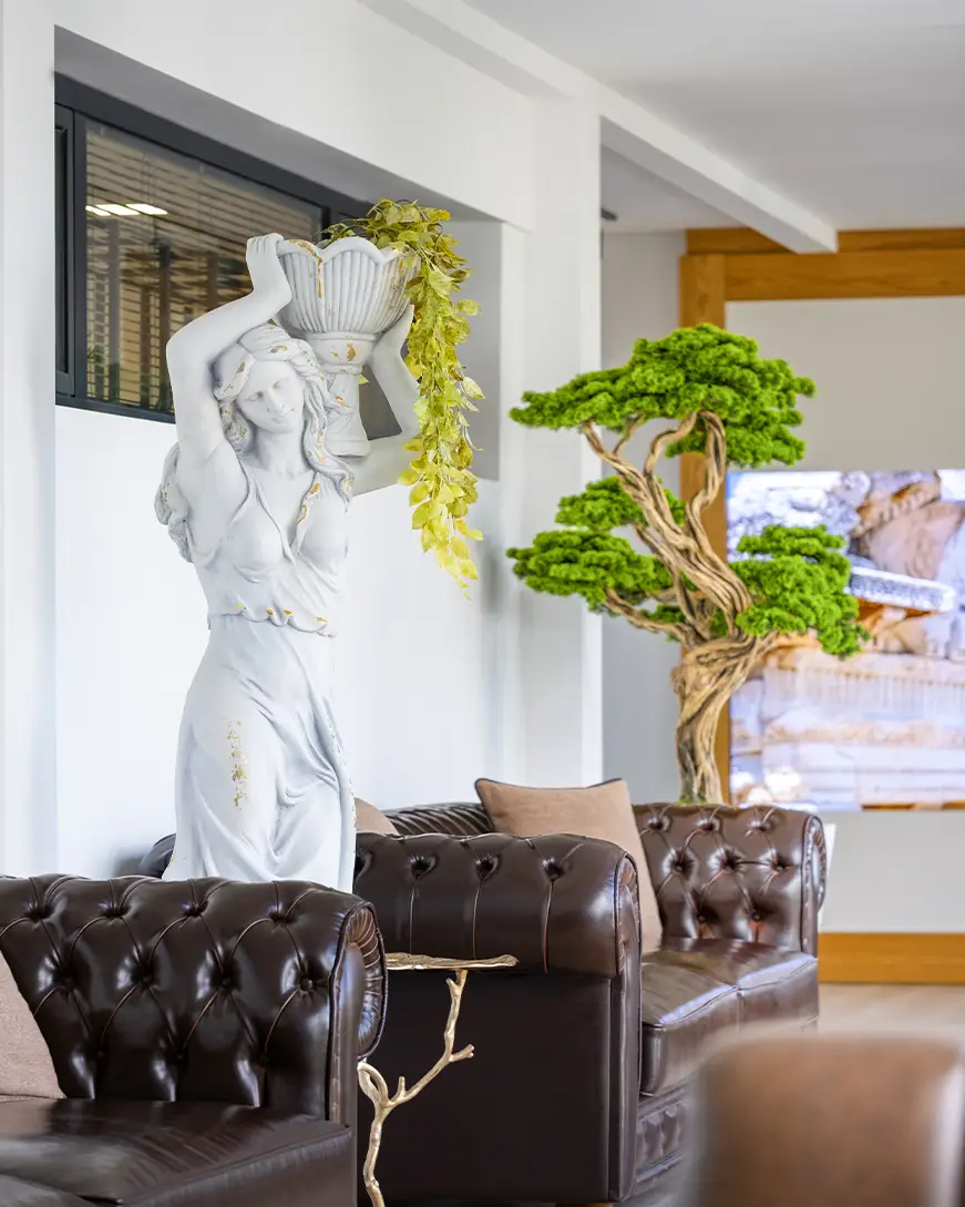 A corner of the patient lounge