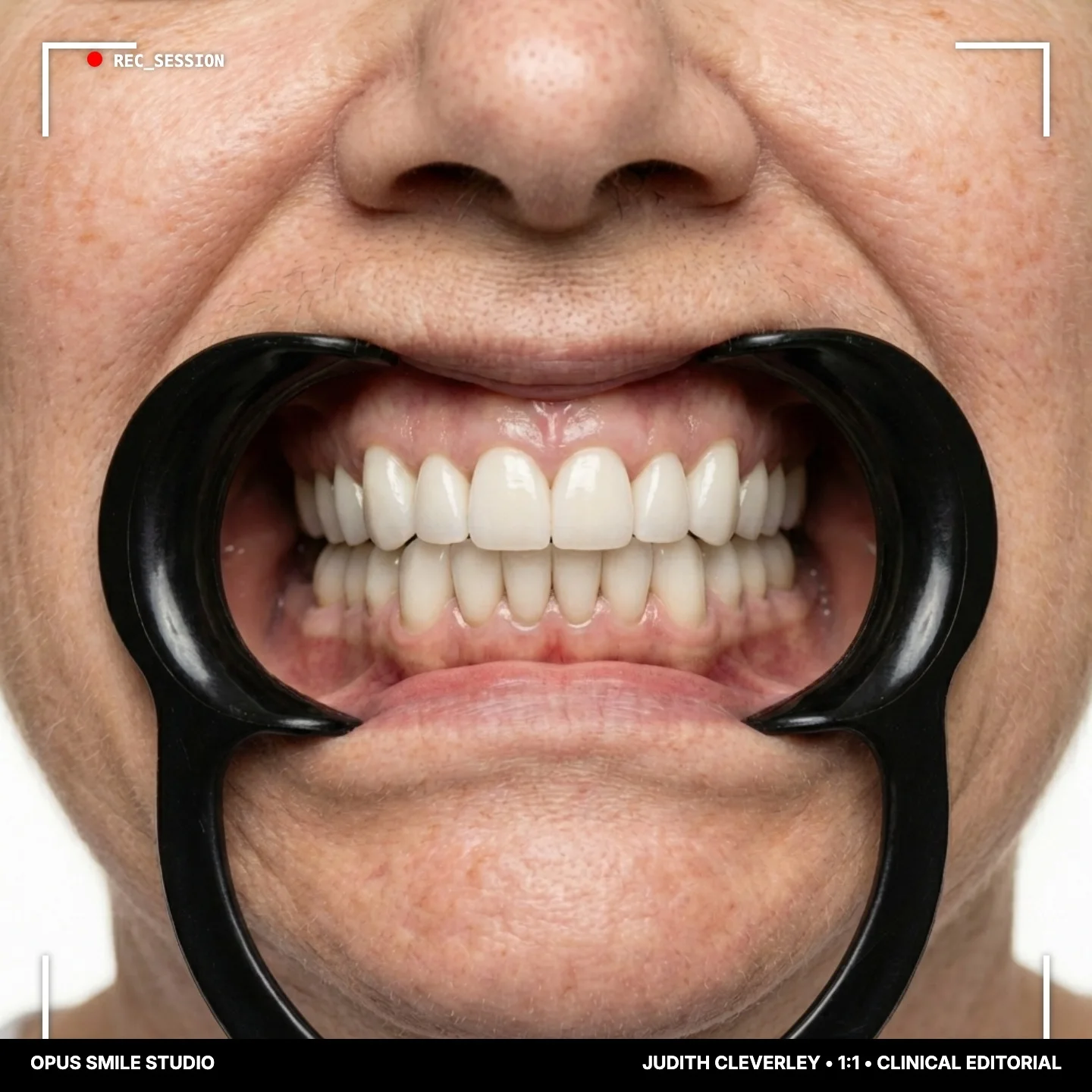 Judith after Implant-supported teeth, both jaws
