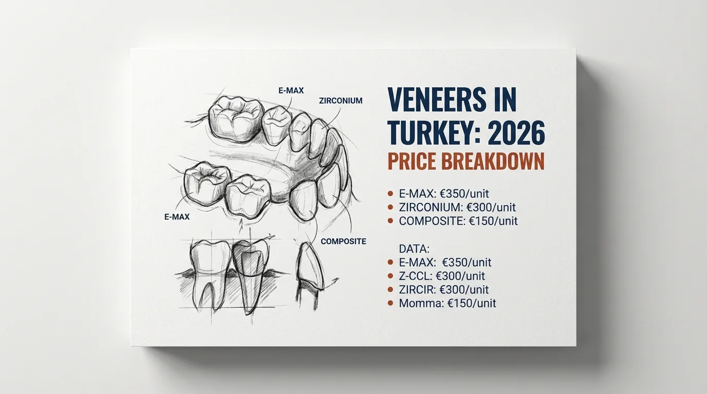 How Much Are Veneers in Turkey? 2026 Price Breakdown by Type